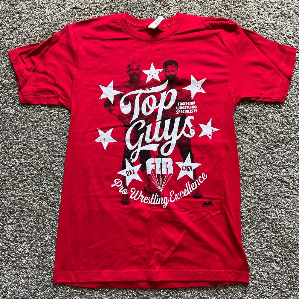 Men's AEW PWT All Elite Crate Exclusive FTR "Top Guys Excellence" T-Shirt - M